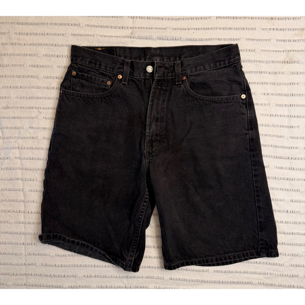 Vintage Levis 550 Relaxed Fit Denim Shorts Mens 31 Black100% Cotton Jean Shorts